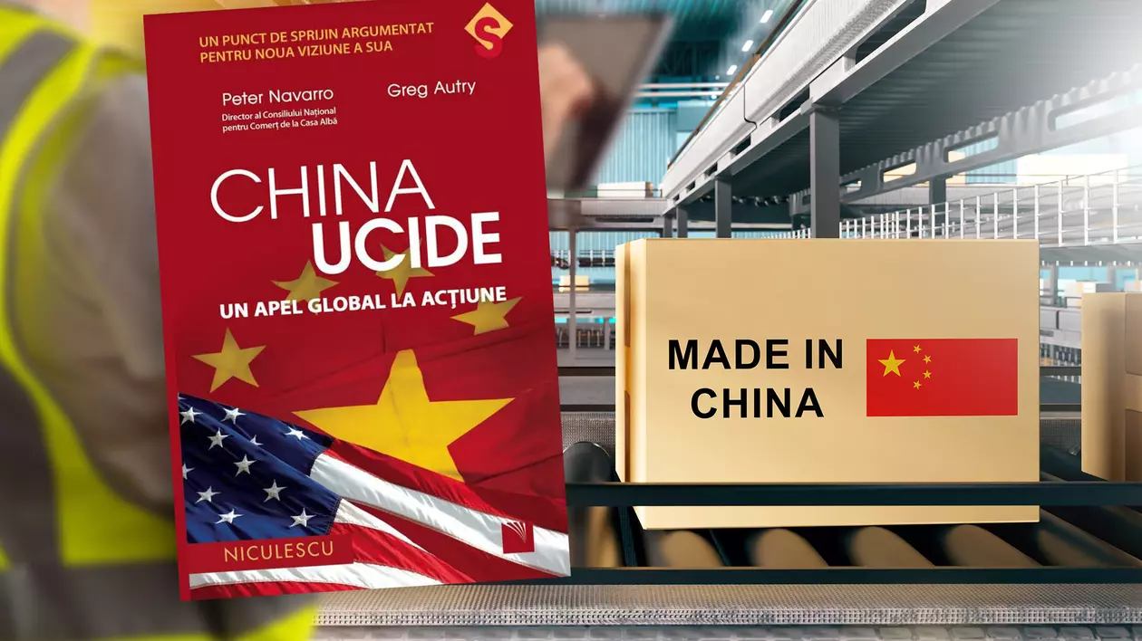 Colaj carte China Ucide, Made in china, shutterstock