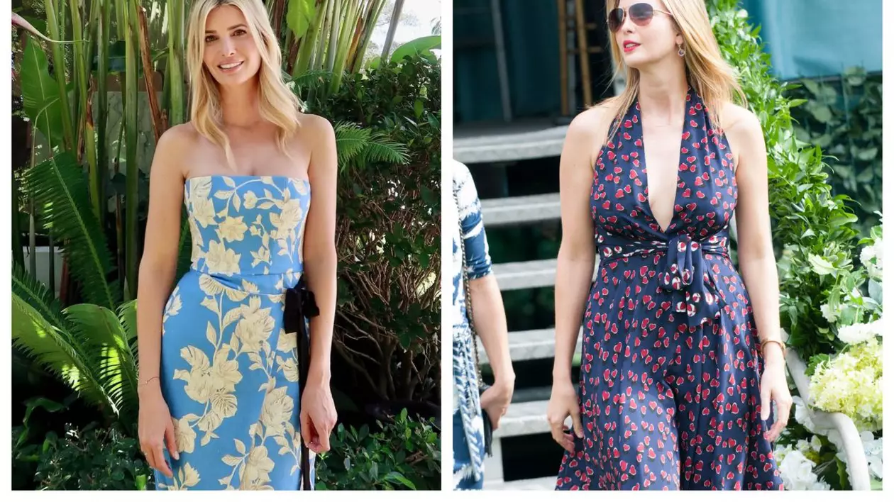 Ivanka Trump în două rochii florale, în destinații de vacanță.