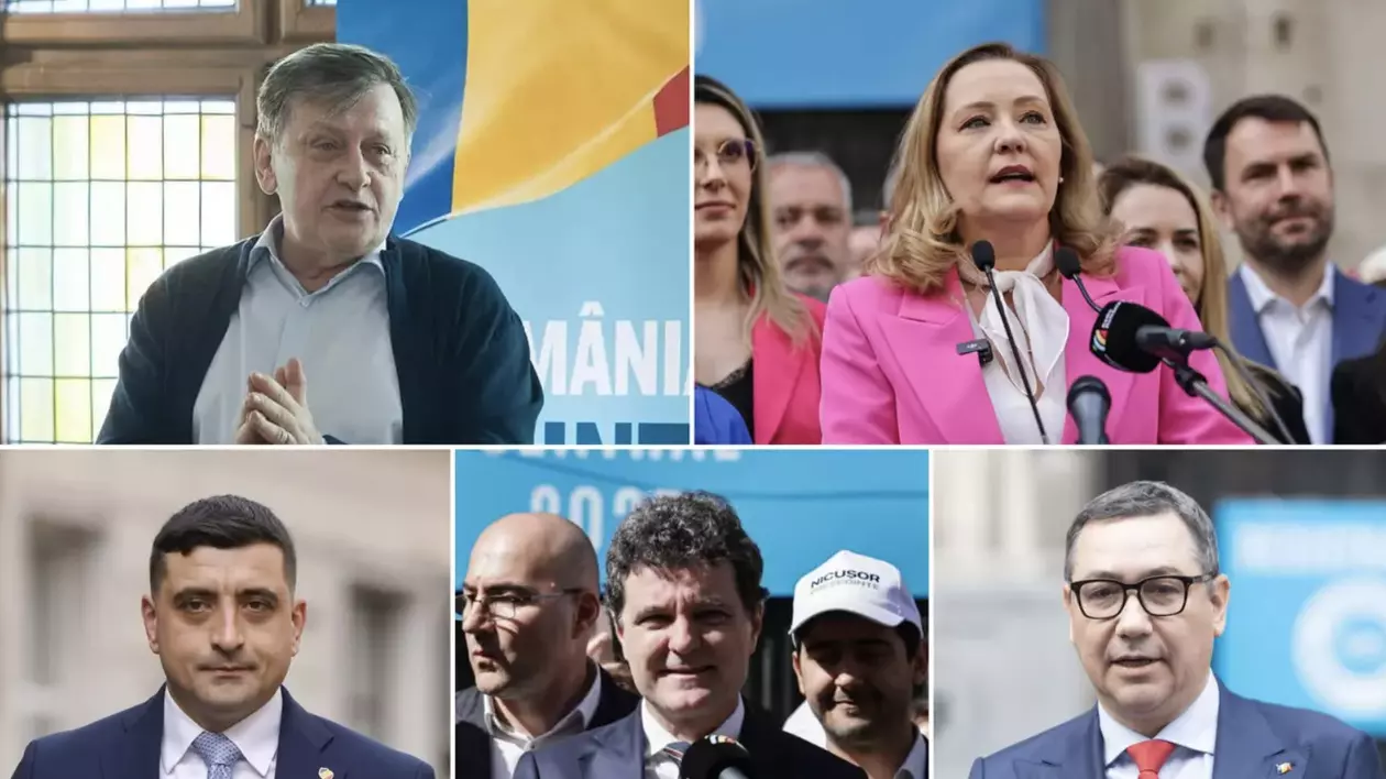 George Simion, lider în sondaje, dar provocat de contracandidați în turul 2