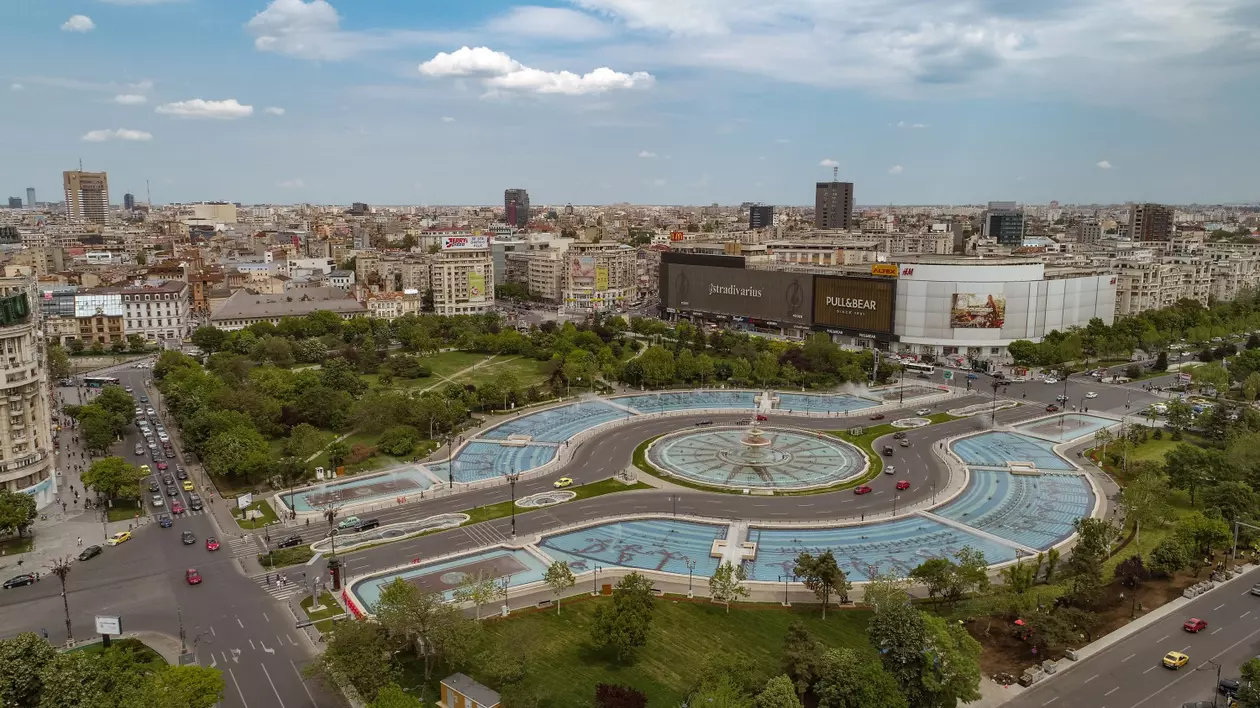 Așa arată Planseșul Unirii din Piața Unirii, văzut de sus
