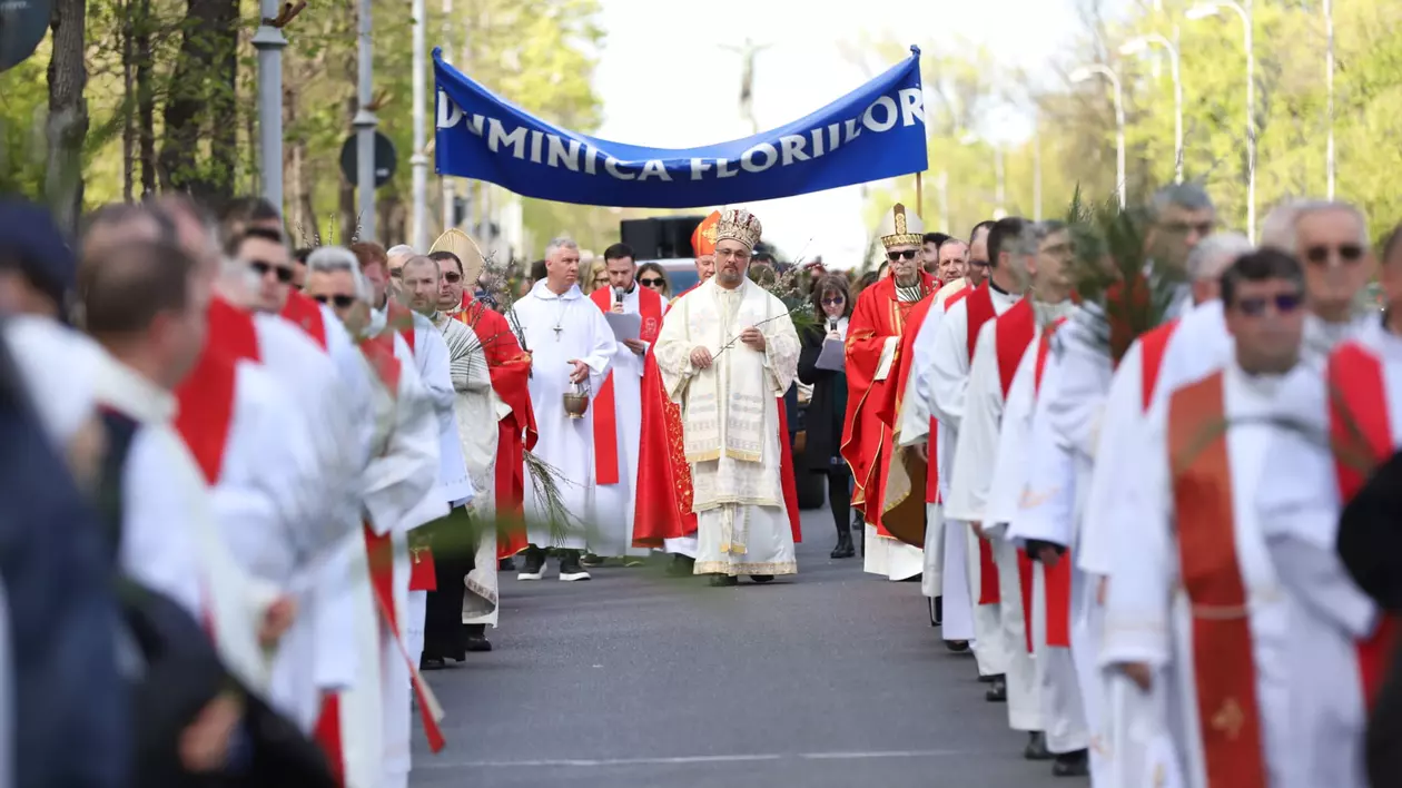 preoți catolici la pelerinajul de Florii