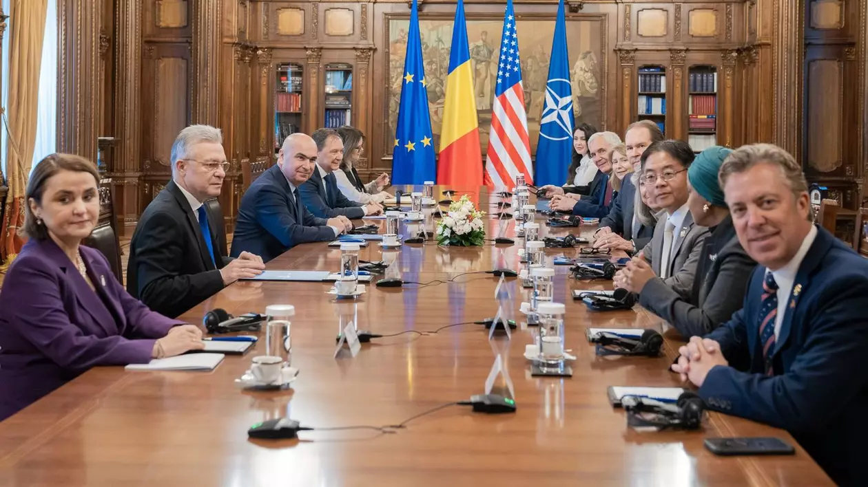 Ilie Bolojan la discuțiile de la Palatul Cotroceni cu delegația SUA. Foto: Administrația Prezidențială