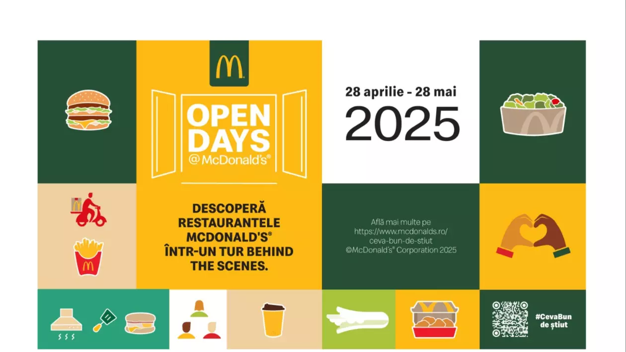 Open Days la McDonald's: Clienții descoperă ce se întâmplă în bucătărie, în restaurantele din toată țara