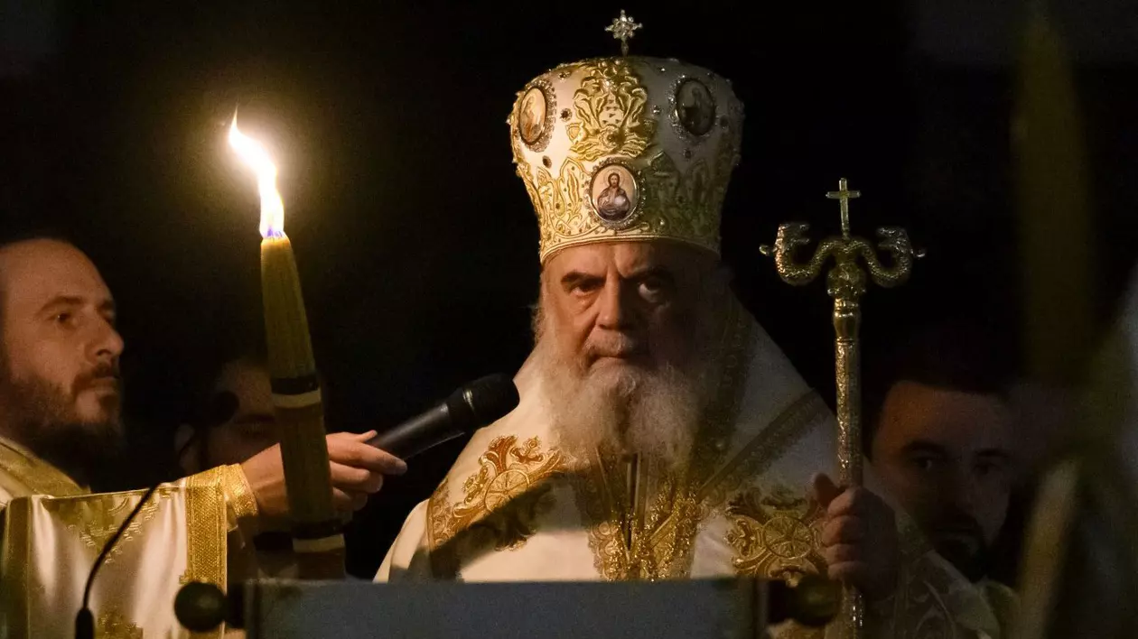Patriarhul Daniel oficiaza slujba de Inviere, la Catedrala Patriarhala din Bucuresti, duminica, 20 aprilie 2025