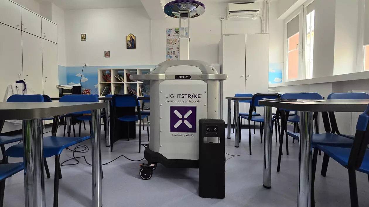 Dezinfecția în Spitalul de Pediatrie Ploiești se face cu roboți. Cum transformă tehnologia siguranța copiilor