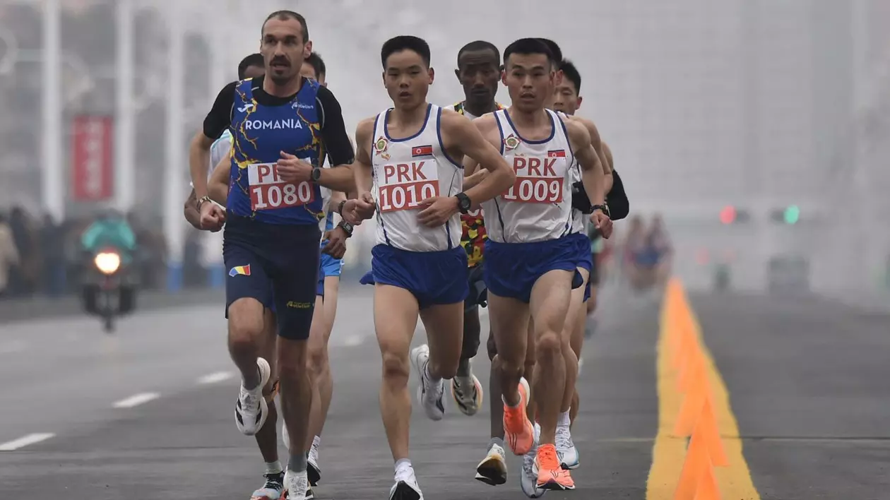 Stefan Gavril la Maratonul din Coreea de Nord