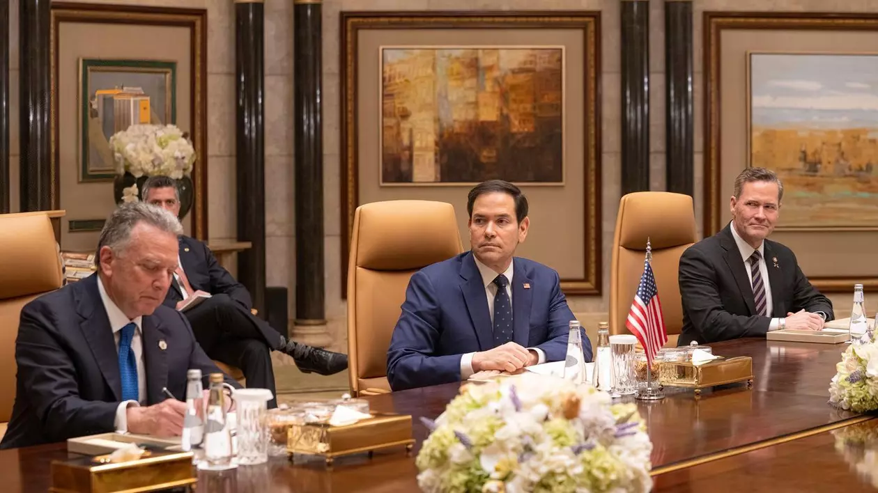 Steve Witkoff (stânga), alături de Marco Rubio și consilierul pentru securitate națională Mike Waltz înainte de o întrevedere cu o delegație rusă Foto: Profimedia