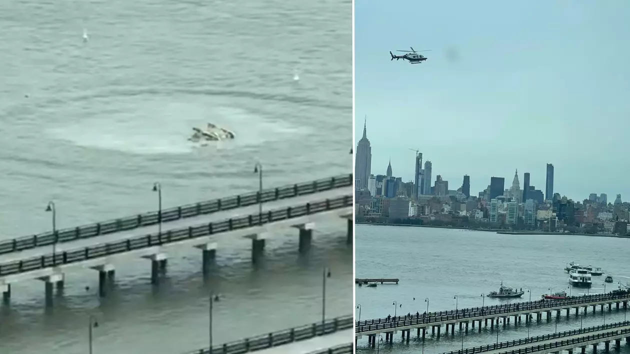 Un elicopter s-a prăbușit în râul Hudson din New York. Un copil era la bord