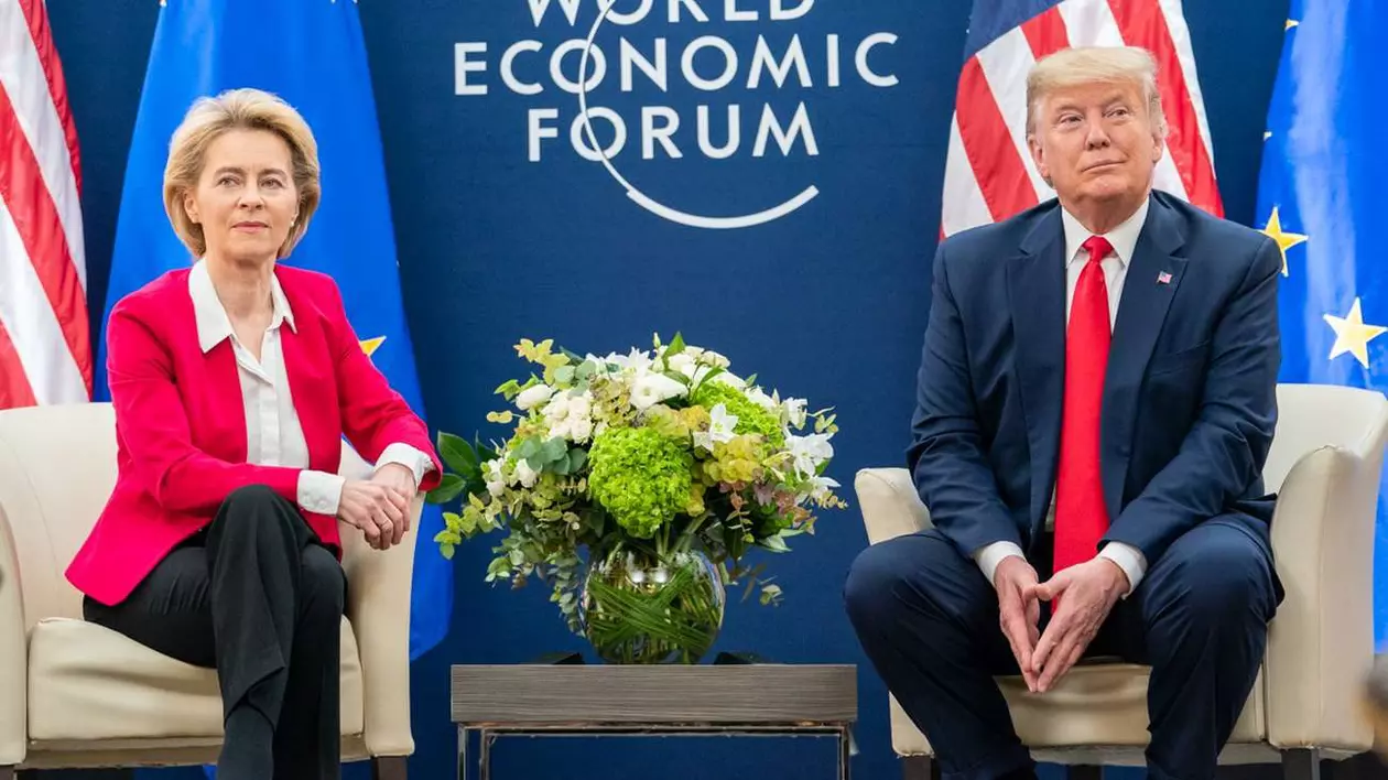 Ursula von der Leyen și Donald Trump