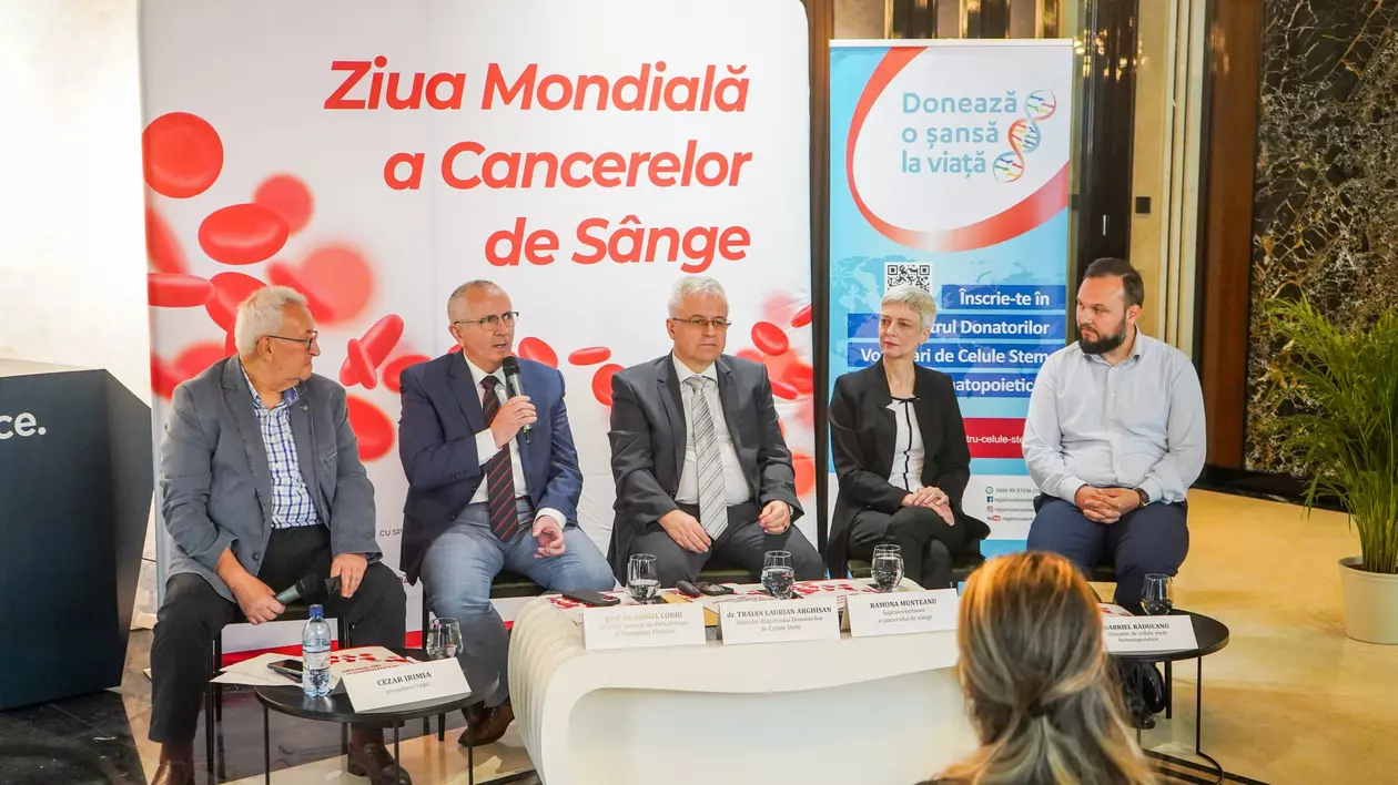 Specialiștii medicali susțin o conferință de presă de Ziua Mondială a Cancereleor de Sânge