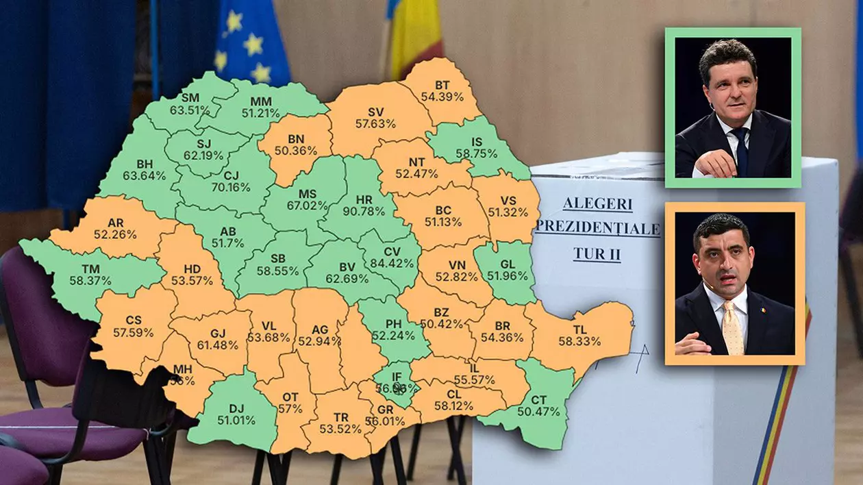 Cele două Românii. Nicușor Dan, făcut președinte de mediul urban. Orașele și județele unde și-a zdrobit contracandidatul ANALIZĂ