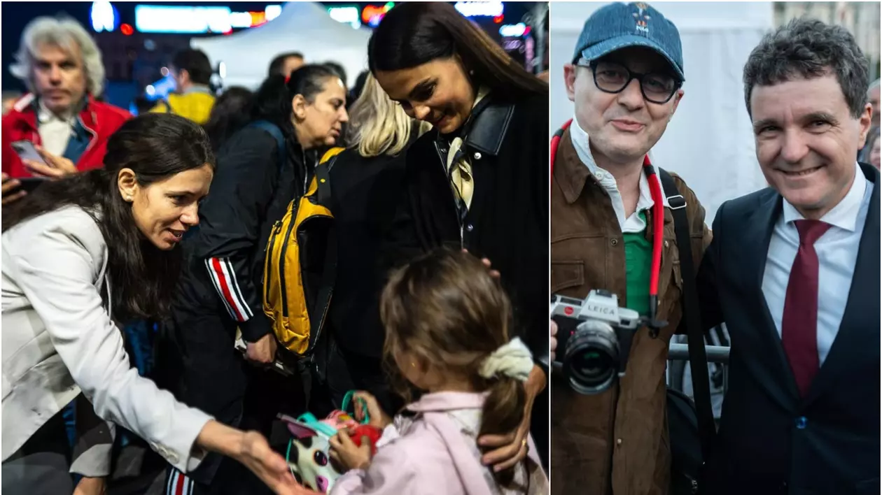 Anca Serea alături de Mirabela Grădinaru și Adi Sînă alături de Nicușor Dan | Foto: Instagram @adriansina.photography