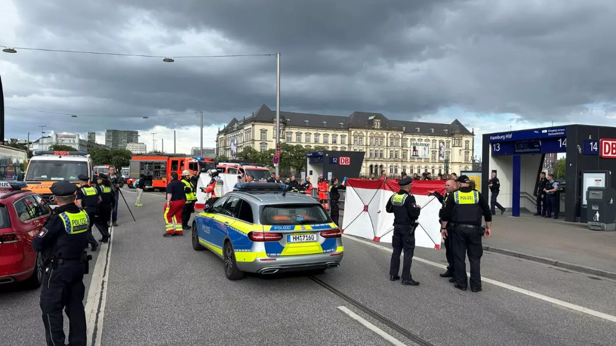 Atac cu cuțitul în gara centrală din Hamburg: cel puțin 12 oameni au fost răniți, șase sunt în stare critică