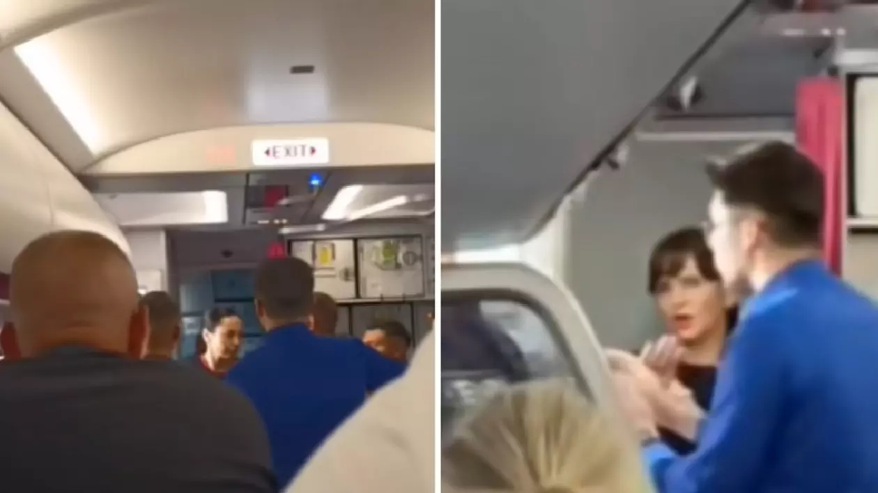 interiorul avionului