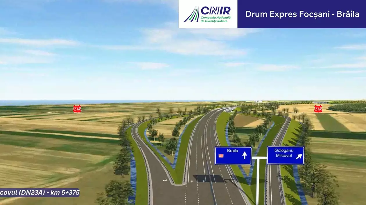 CNIR a depus finanțare pentru drumul expres Brăila-Focșan