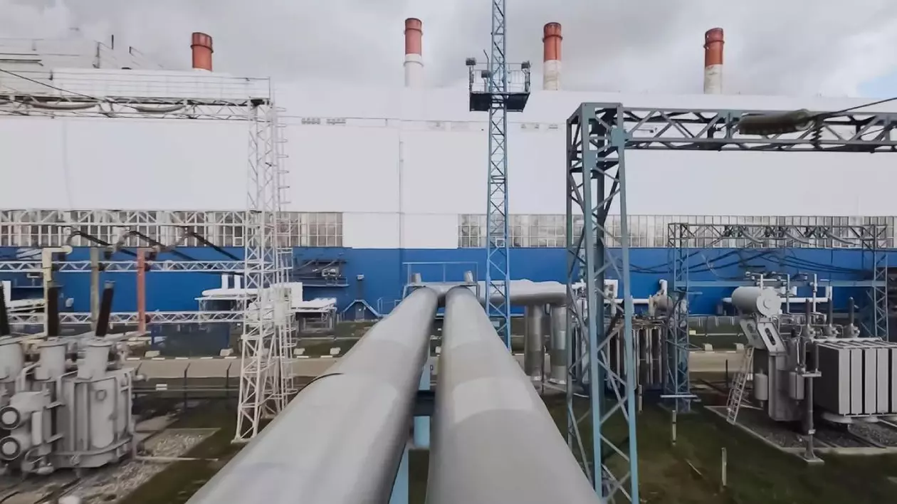 țevi ale unei centrale termice