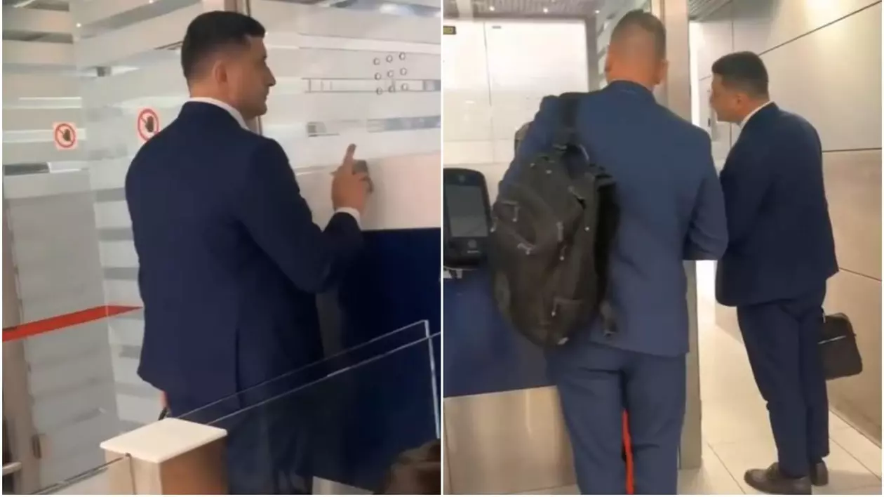 George Simion, filmat pe aeroport când bate în geamul unui ghișeu închis și sare rândul la controlul actelor: „Hai, mă, că eu sunt așteptat!”