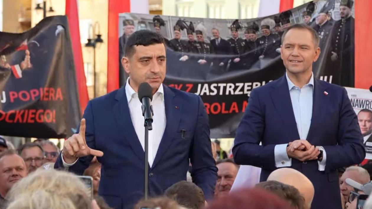 Apariție surpriză a lui George Simion în Polonia înaintea alegerilor. Donald Tusk spune că Rusia se bucură