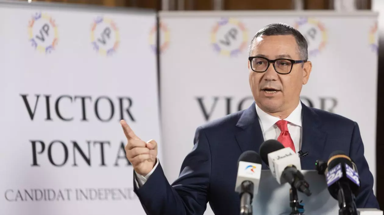 Candidatul independent Victor Ponta isi lanseaza programul prezidential Romania pe primul loc , in Bucuresti, duminica, 27 aprilie 2025