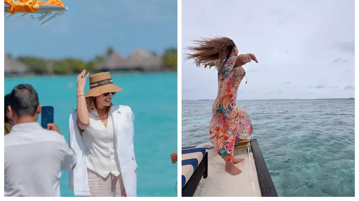 Imagini rare cu Iulia Vântur în Maldive. Vedeta a fost invitată la o nuntă. Cum arată camera în care a fost cazată iubita lui Salman Khan