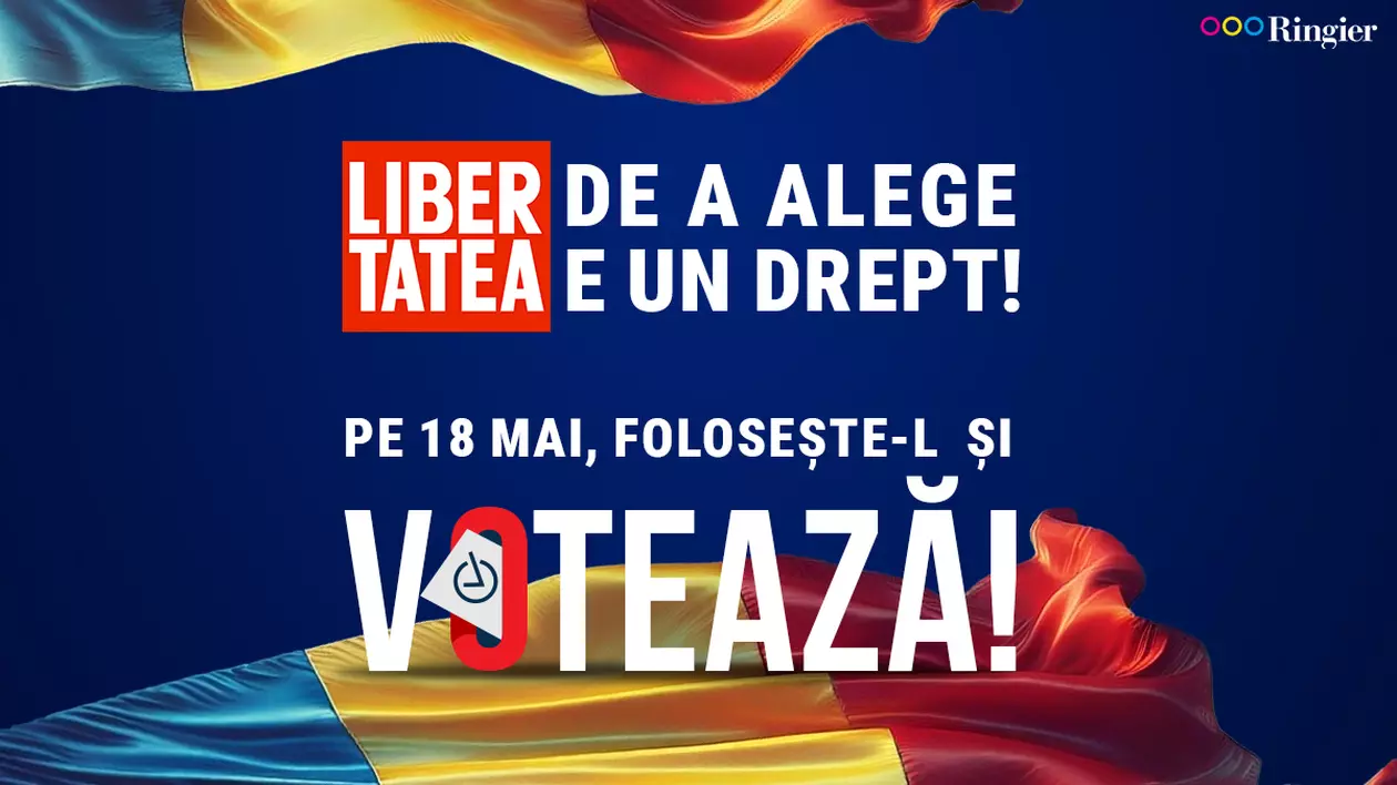 Libertatea de a alege e un drept! Pe 18 mai, folosește-l și votează!