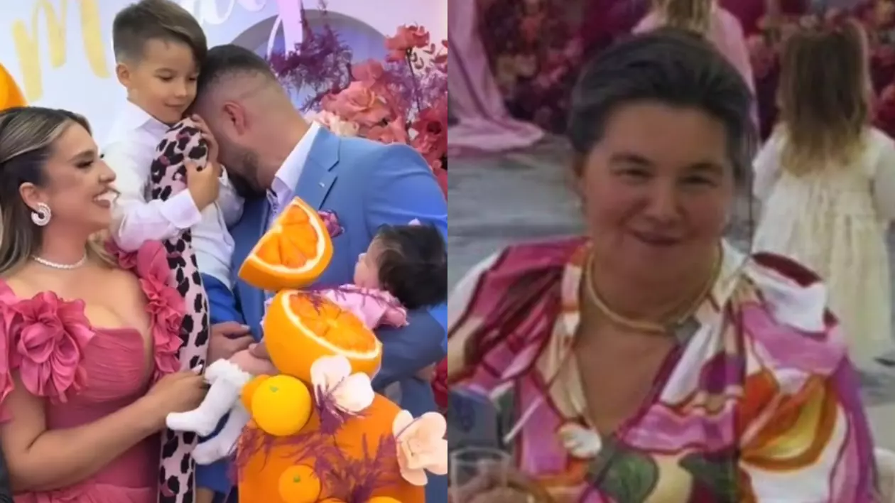 Mama Geta a intervenit când Culiță Sterp a izbucnit în lacrimi la botezul fetiței lui. Cu amândoi copii în brațe, artistul nu și-a stăpânit emoțiile