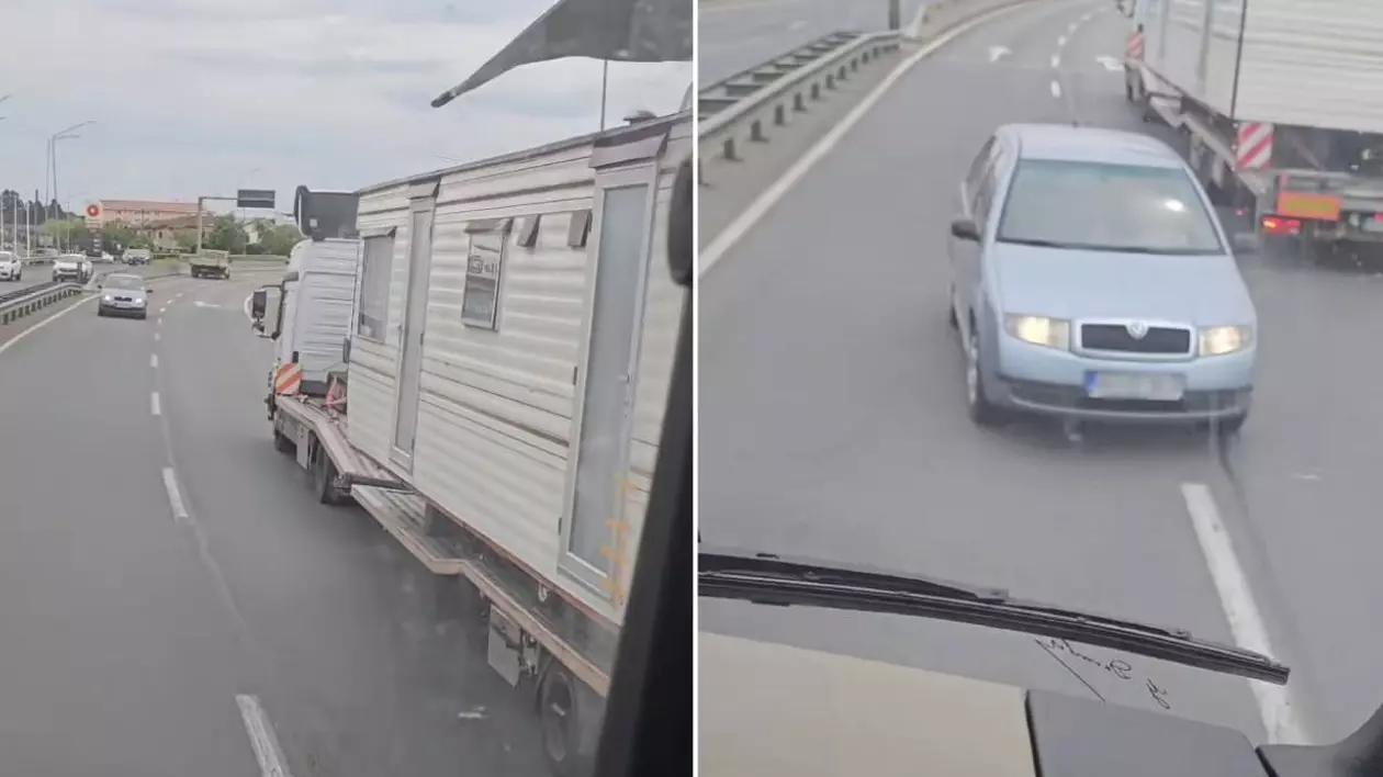 Tragedie evitată în ultimul moment pe Centura Oradea: un șofer a fost filmat în timp ce se deplasa pe contrasens