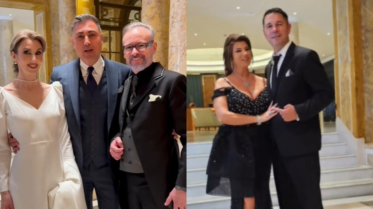 Mihai Albu și Elena Nechifor s-au căsătorit religios. Imagini de la petrecerea de nuntă, care a avut loc la restaurantul unui hotel de lux din București