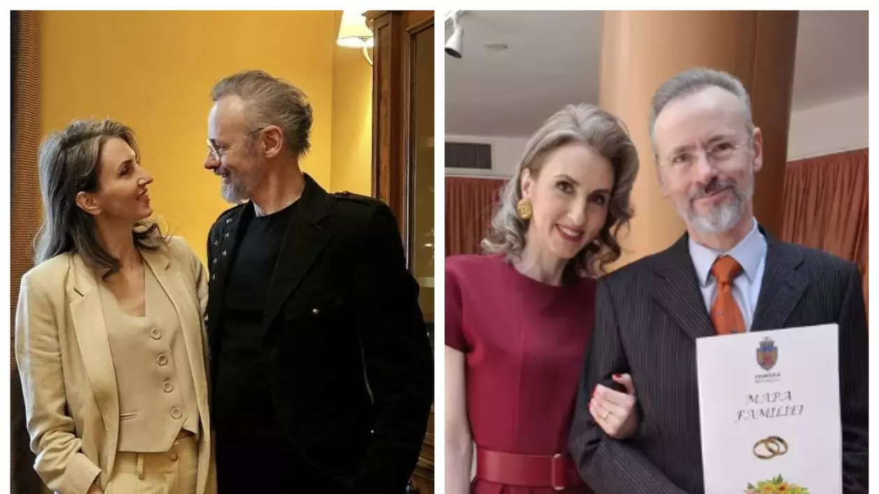 Mihai Albu și Elena Nechifor s-au căsătorit astăzi. Primele imagini de la Starea Civilă. Ce rochie a ales partenera designerului