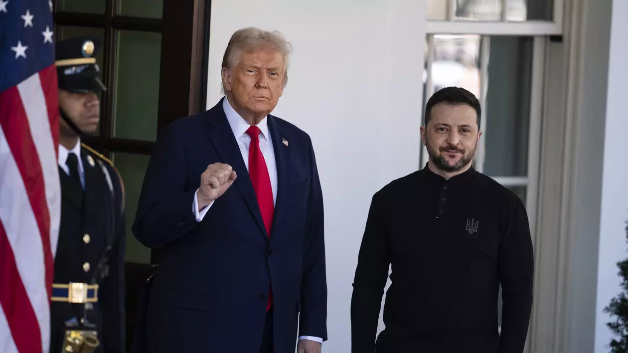 Președintele Donald Trump îl întâmpină pe președintele Ucrainei, Volodimir Zelenski, la Casa Albă