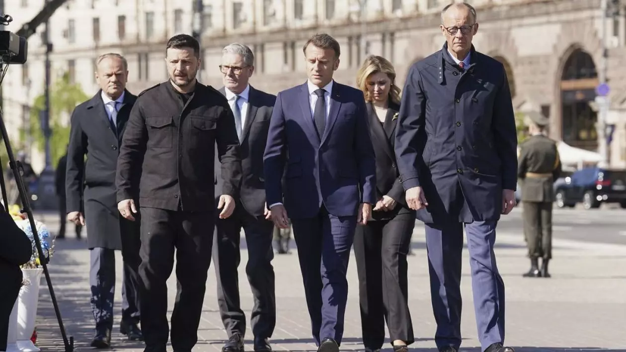 Cei mai puternici oameni din Europa au ajuns la Kiev, de unde îl amenință pe Vladimir Putin