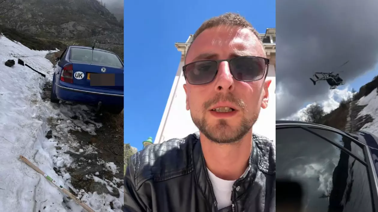 Românul, salvat cu elicopterul din Alpi, s-a întors singur, după 3 zile, să-și recupereze mașina și a rămas, din nou, izolat în munți