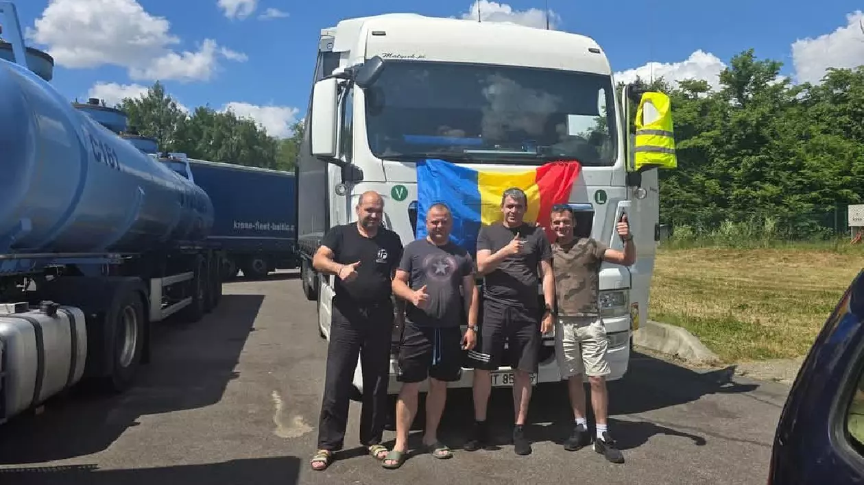 Sute de șoferi români de TIR ajutați de voluntari să voteze, în diaspora