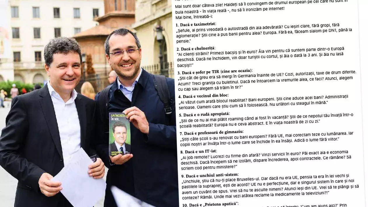 Susţinătorii lui Nicuşor şi „ceilalţi”: taximetristul, chelneriţa şi TIR-istul