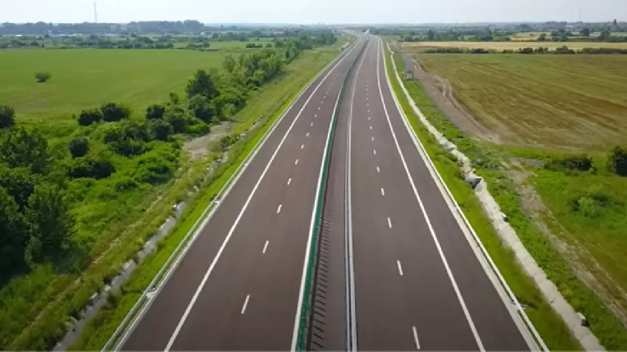 Autostrada A0 Sud Lot 3, filmat cu drona