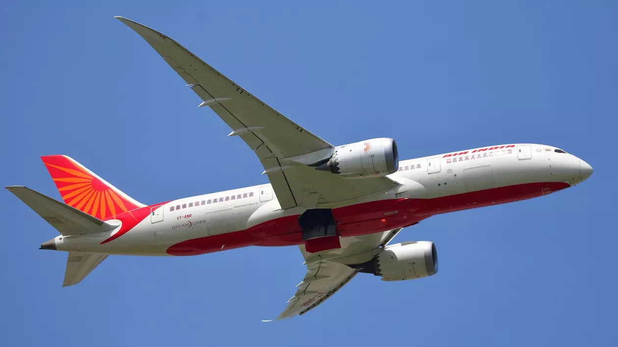 Imagine cu o aeronavă Boeing Dreamliner 787-8 - Air India
