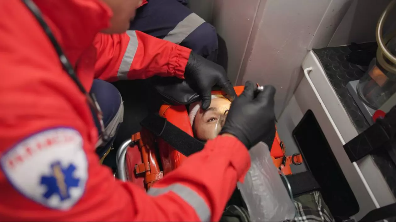 Elev în ambulanta