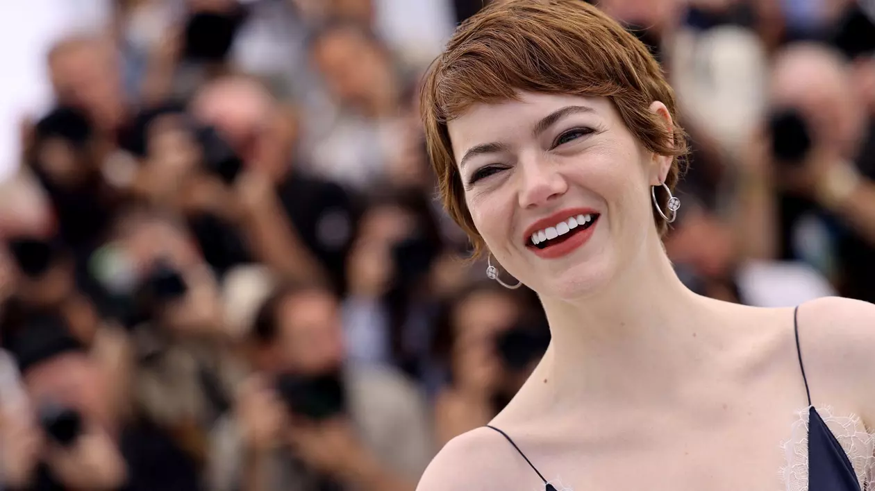 Emma Stone la sesiunea foto Eddington în cadrul celei de-a 78-a ediții a Festivalului de Film de la Cannes. Foto Profimedia