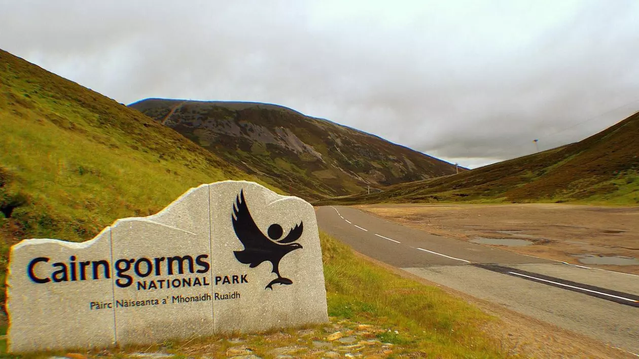 Fotografia ar fi fost realizată în timpul unei drumeții în Cairngorms, în 1990.
