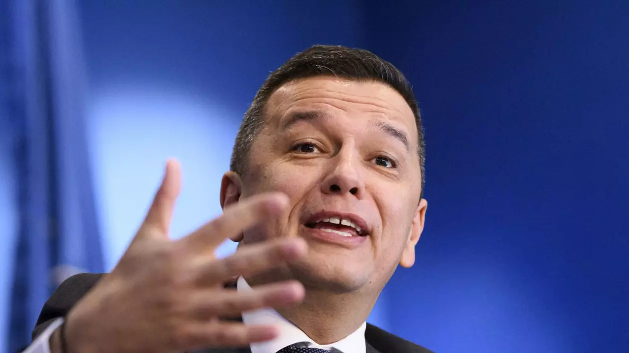 Sorin Grindeanu vorbește în cadrul unei conferințe de presă