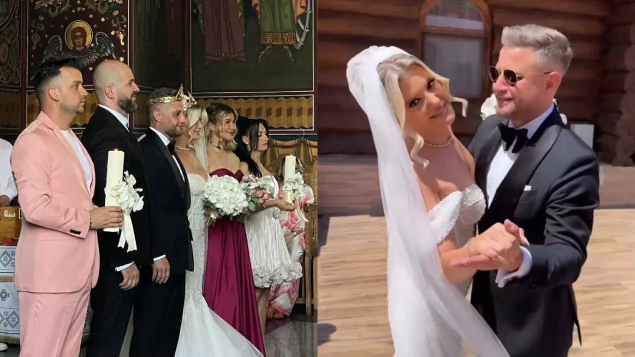Imagini cu Lora și Ionuț Ghenu, nași de cununie pentru sora lui. Cântăreața nu s-a abținut și a cântat la nunta cumnatei sale