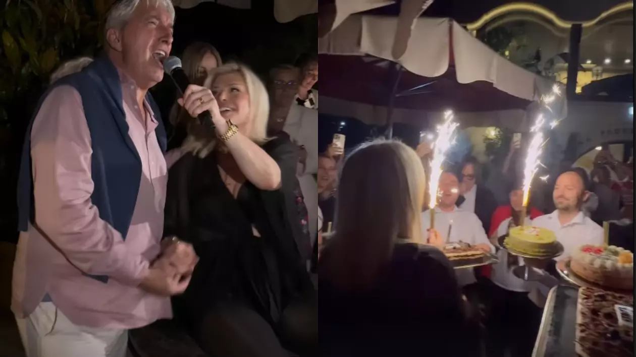 Imagini de la petrecerea Loredanei Groza, care a împlinit 55 de ani. A cântat alături de mama ei și s-a distrat alături de Iulia Vântur și Andreea Esca
