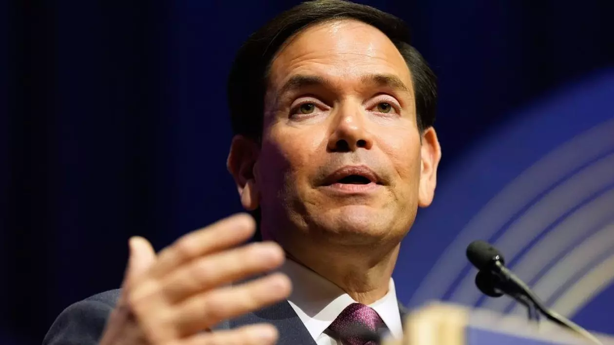 Secretarul de stat Marco Rubio vorbește la Gala Lumea Nouă, organizată de American Compass, la Washington, marți, 3 iunie 2025.