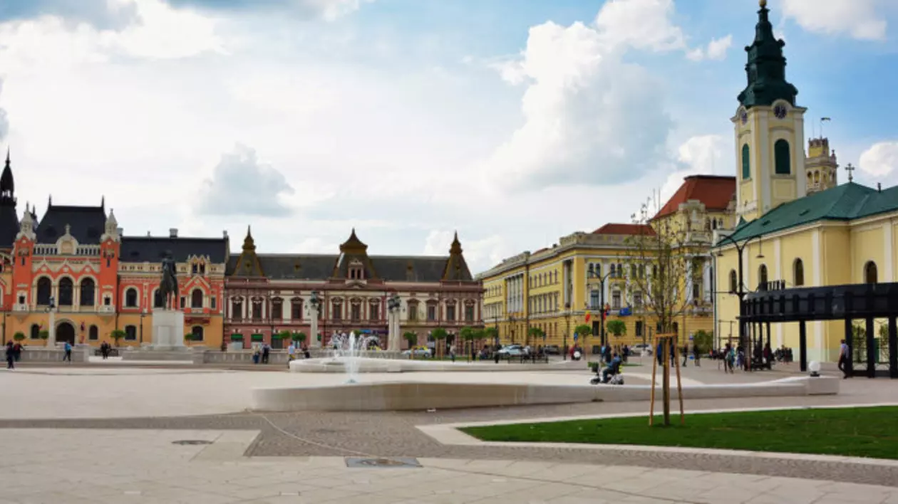 Piața Unirii din Oradea.