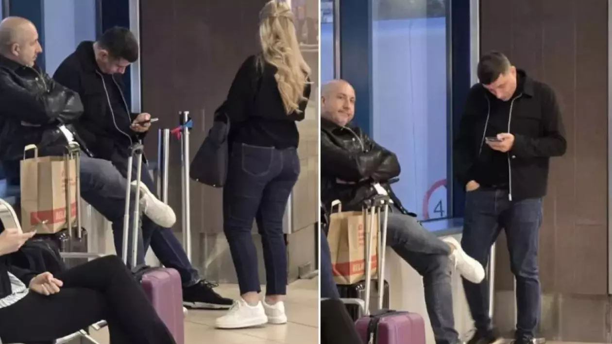 George Simion și Vasile Pușcaș în aeroport, imediat după ce liderul AUR a pierdut alegerile prezidențiale.