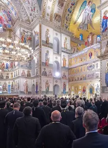 Cum arată Catedrala Mântuirii Neamului în interior. Imagini transmise de Biserica Ortodoxă, pentru că presa a fost interzisă