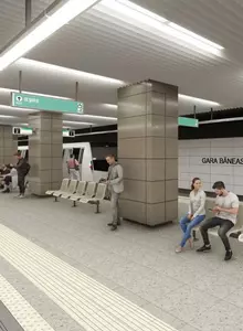 Șinele, arhitectura și instalațiile Magistralei 6 de metrou 1 Mai - Aeroportul Otopeni costă un miliard de lei, plus TVA. Cum vor arăta stațiile