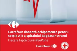 Crucea Roşie Română şi Carrefour România donează echipamente medicale pentru monitorizarea funcţiilor vitale în secţia ATI din „Bagdasar-Arseni”