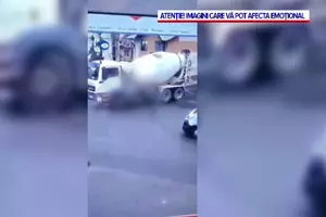 Accident cumplit în Popești-Leordeni. O femeie a murit călcată de un camion pentru transportul betonului