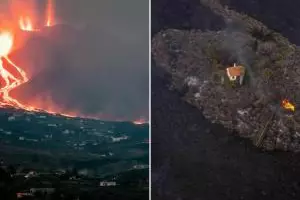 Casa miracol din La Palma, curtea și viile au fost distruse de lavă până la urmă: ”Suntem devastați. Am pierdut totul”